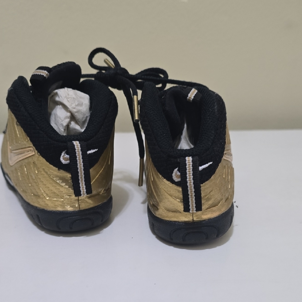 Nike Kids Black and Gold High-Top Sneakers - Picture 2 of 5